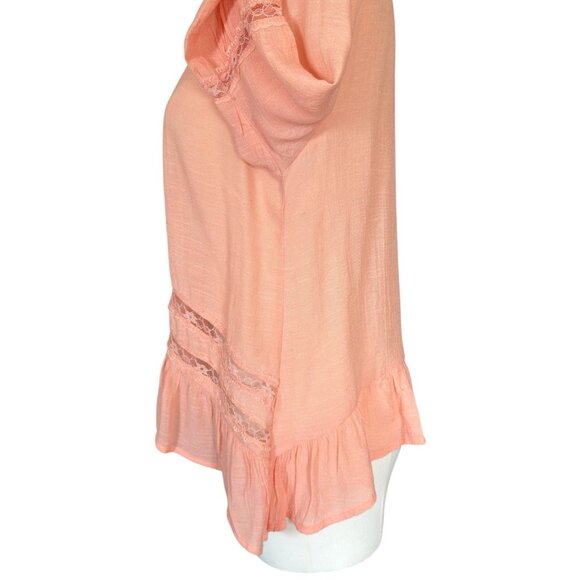 Anthropologie E&M Round Neck Long Sleeve Lightweight Flowy Pullover Top L - Picture 6 of 10